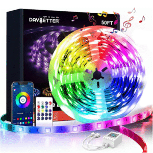 Dybetter 50ft Color-Changing LED Lights – App & Remote Controlled
