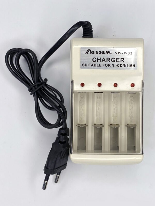 SINGWAY SW W-32 Universal AA & AAA Rechargeable Battery Charger – Compact, Efficient & Safe Charging Solution