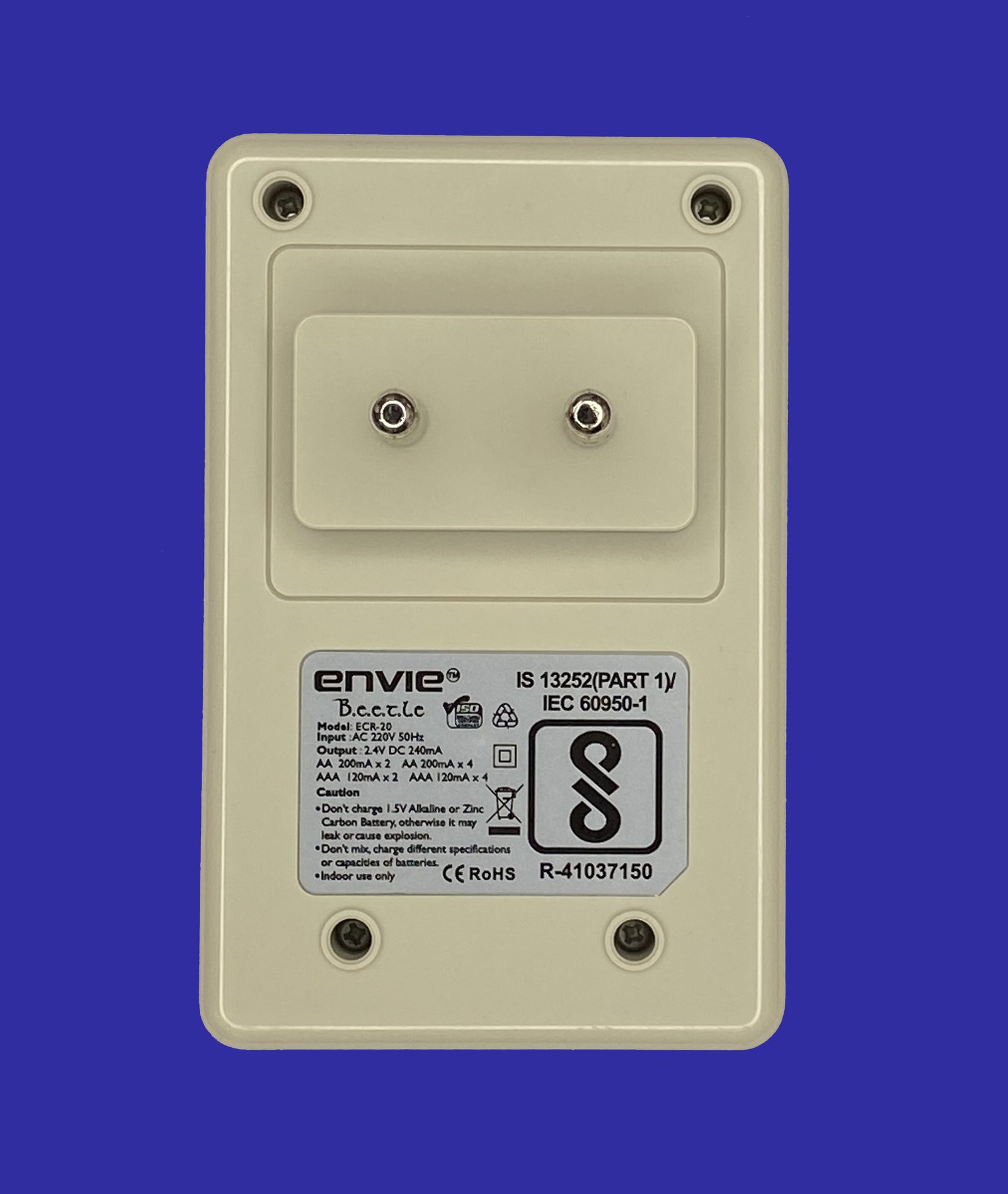 ENVIE ECR-20 AA & AAA Battery Charger – Compact & Efficient Ni-MH/Ni-Cd Rechargeable Battery Charger with LED Indicator - Image 2