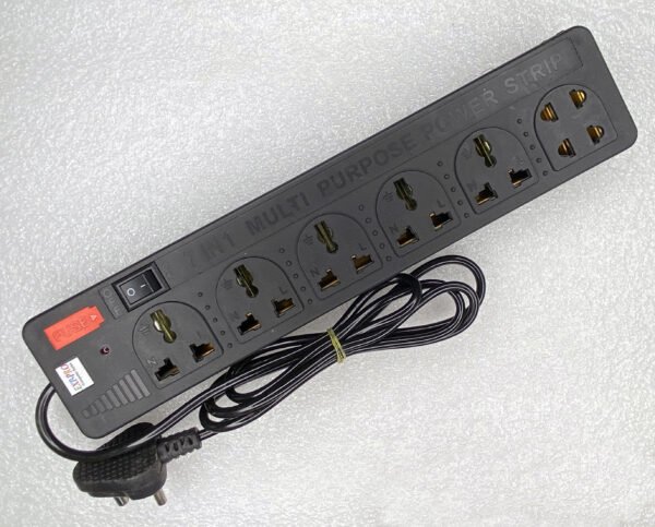 Heavy Duty 6-Socket Extension Board | 3-Pin Multi-Plug Strip with 1 Master Switch & Built-in Fuse Protection - Image 4