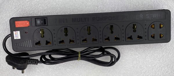 Heavy Duty 6-Socket Extension Board | 3-Pin Multi-Plug Strip with 1 Master Switch & Built-in Fuse Protection - Image 3