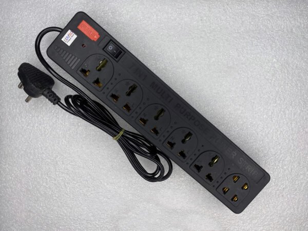Heavy Duty 6-Socket Extension Board | 3-Pin Multi-Plug Strip with 1 Master Switch & Built-in Fuse Protection - Image 2