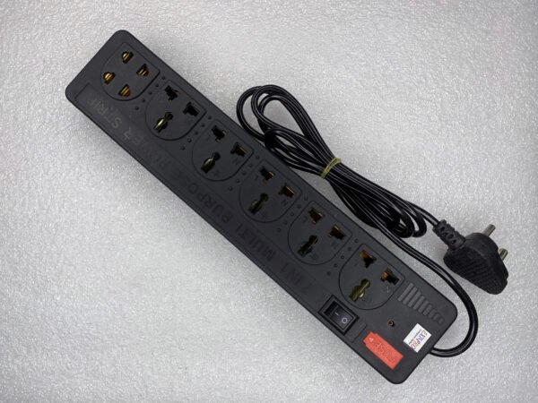 Heavy Duty 6-Socket Extension Board | 3-Pin Multi-Plug Strip with 1 Master Switch & Built-in Fuse Protection