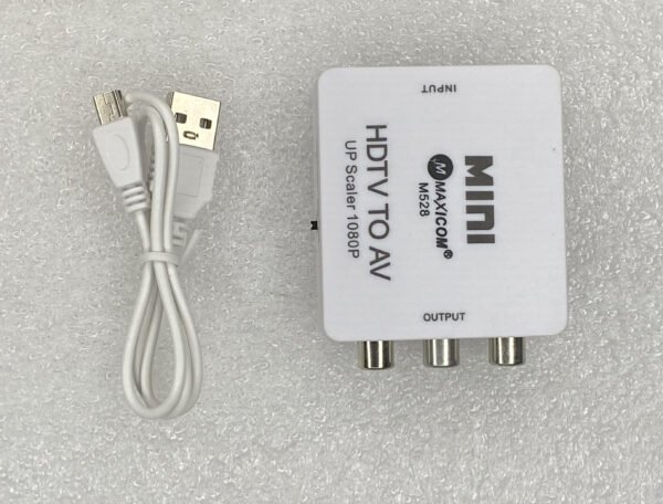 HDMI to AV Converter | HDMI Input to RCA Output Adapter | Full HD 1080P | Compatible with TV, Monitor, DVD, PS3, Xbox, Projector | Plug & Play – USB Powered - Image 5