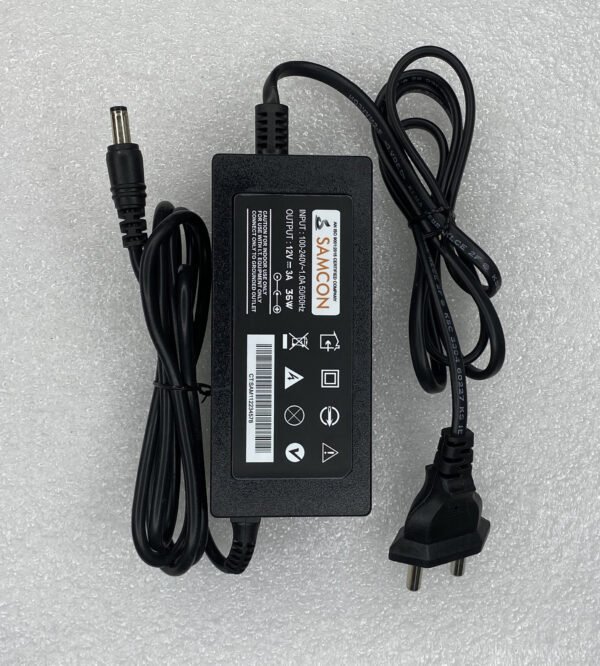 12V 3AH DC Power Adapter – High Efficiency, Low Noise, Portable Power Supply for Electronics & DIY Projects - Image 3