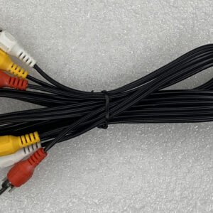 AV 3RCA to 3RCA Cable – 3 Male to 3 Male Audio Video Composite Cord for TV, DVD, Set-Top Box, and Home Theater (High Quality, 1.5M/5FT)