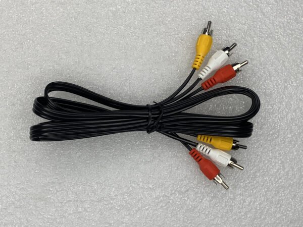 AV 3RCA to 3RCA Cable – 3 Male to 3 Male Audio Video Composite Cord for TV, DVD, Set-Top Box, and Home Theater (High Quality, 1.5M/5FT) - Image 3