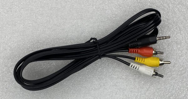 AV 3RC to 3RCA Audio Video Cable | 3-in-1 Male to Male RCA Cord | Composite AV Cable for TV, DVD Player, Set-Top Box, and Home Theater Systems (1.5m - Black) - Image 3