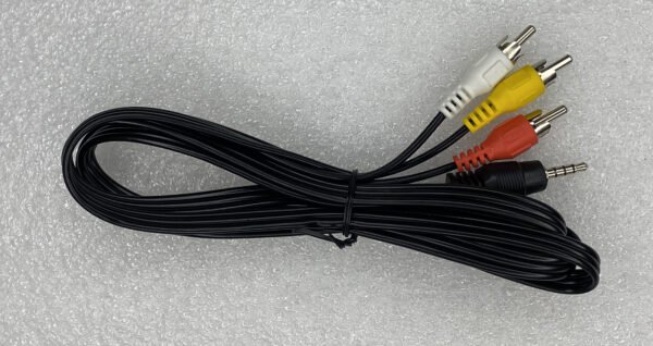 AV 3RC to 3RCA Audio Video Cable | 3-in-1 Male to Male RCA Cord | Composite AV Cable for TV, DVD Player, Set-Top Box, and Home Theater Systems (1.5m - Black) - Image 2