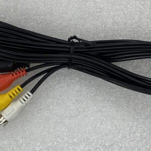 AV 3RC to 3RCA Audio Video Cable | 3-in-1 Male to Male RCA Cord | Composite AV Cable for TV, DVD Player, Set-Top Box, and Home Theater Systems (1.5m - Black)