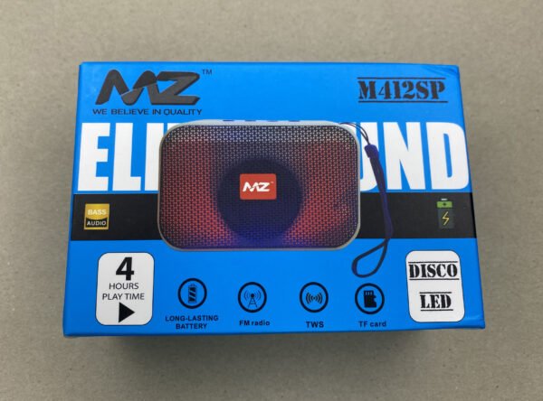 Mini Portable Bluetooth Speaker MZ M412SP – Wireless, High Bass, Rechargeable, Compact Outdoor Music Player - Image 2