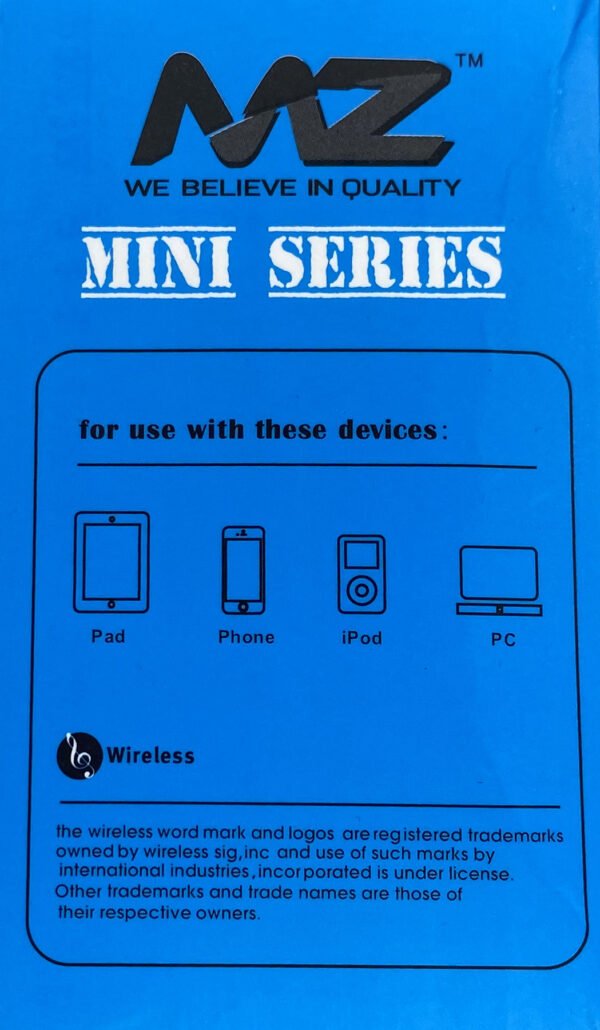 Mini Portable Bluetooth Speaker MZ M412SP – Wireless, High Bass, Rechargeable, Compact Outdoor Music Player - Image 4