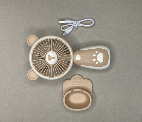 FLARO FL-303HFDC Portable Mini Fan – Compact, Rechargeable, and Ultra-Quiet Cooling Solution for Home, Office, and Travel - Image 4